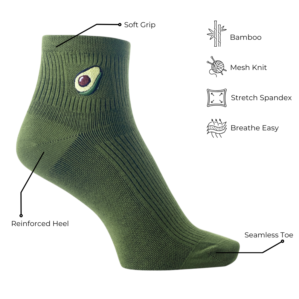 Avo Avocado Bamboo Socks